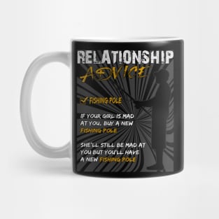 Relationship Advice Fishing Girl Mug